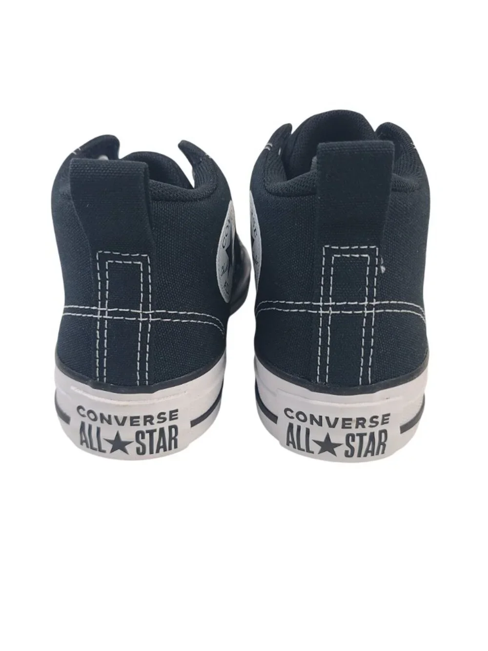 Converse Kids Chuck Taylor All Star Malden Street Mid Sneakers Black/White Sz 4